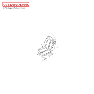 For GWM Tank 300 Driver Seat Assembly 6800601XKM03C