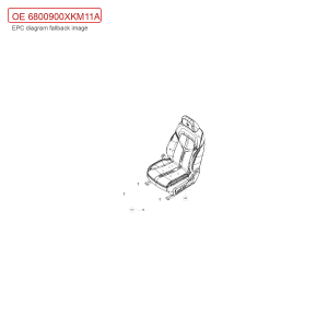 For GWM Tank 300 Driver Seat Assembly 6800900XKM11A
