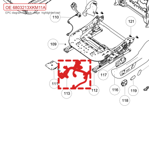 For GWM Tank 300 Driver Seat Cushion Wire Harness Assembly 6803213XKM11A