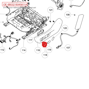 For GWM Tank 300 Driver Seat Back Massage Controller 6803218XKM11A