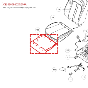 For GWM Tank 300 Seat System Replacement Part 6805940XSZ08A