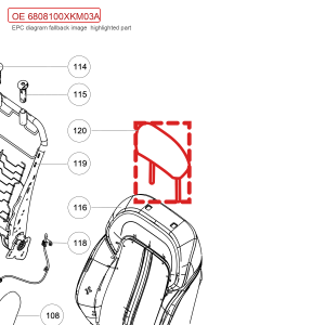For GWM Tank 300 Front Seat Headrest Assembly 6808100XKM03A
