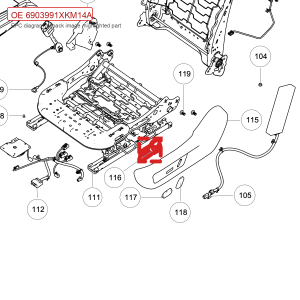 For GWM Tank 300 Front Passenger Seat Controller Assembly 6903991XKM14A