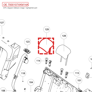 For GWM Tank 300 Rear Seat Center Headrest Assembly 7000107XKM14A