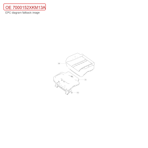 For GWM Tank 300 Rear Right Seat Cushion Pad Assembly 7000152XKM13A