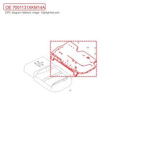 For GWM Tank 300 Rear Left Seat Cushion Frame Assembly 7001131XKM14A