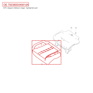 For GWM Tank 300 Rear Right Seat Cushion Pad Assembly 7003800XKM14A