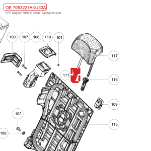 For GWM Tank 300 Seat Headrest Guide Sleeve Slave Side 7053221AKU33A