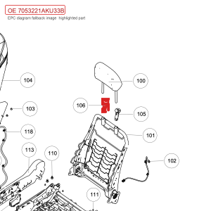 For GWM Tank 300 Seat Headrest Guide Sleeve 7053221AKU33B