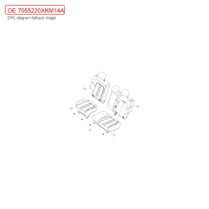 For GWM Tank 300 Rear Right Seat Backrest Assembly 7055220XKM14A