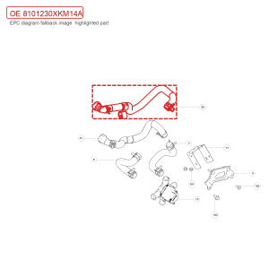 لأنبوب خروج الحرارة لسيارة GWM Tank 300، رقم 8101230XKM14A