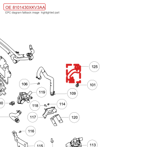 لمجموعة أنابيب توصيل الماء للمدفأة في سيارة GWM Tank 300، رقم 8101430XKV3AA
