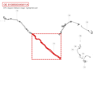 لمجموعة أنابيب التبريد العالي والمنخفض الضغط لبطارية سيارة GWM Tank 300، رقم OE: 8108500XKM11A