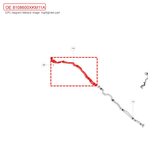 مجموعة أنابيب تبريد البطارية العلوية والسفلية لسيارة GWM Tank 300، رقم OE: 8108600XKM11A