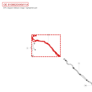مجموعة أنابيب التبريد العالي والمنخفض الضغط لبطارية سيارة GWM Tank 300، رقم 8108620XKM11A
