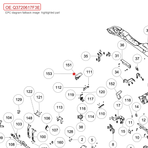 صامولة مسمارية برأس مسطح Q3720617F3E للاستخدام في أجزاء هيكل سيارة GWM Tank 300