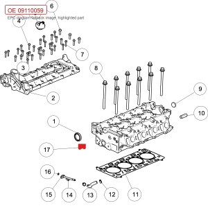 For GWM POER Engine System Double Ended Stud 09110059