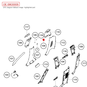 For GWM POER Side Trim Fastener Clip 09630009