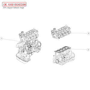 For GWM POER Passenger Pickup Engine Assembly 1000150XED98