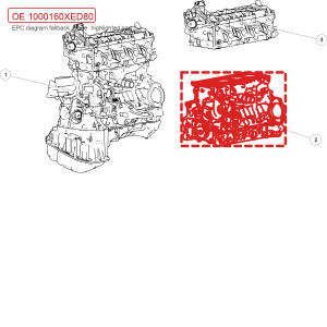 For GWM POER Passenger Pickup Engine Cylinder Block Assembly 1000160XED80