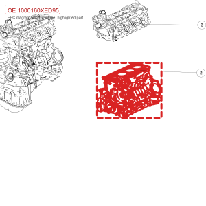 For GWM POER Engine Cylinder Block Assembly 1000160XED95