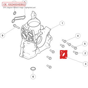 For GWM POER Crankshaft Front Oil Seal Assembly and H8 1002400XEB02