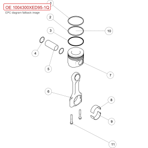 For GWM POER Connecting Rod Assembly 1004300XED95 1Q