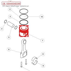 For GWM POER Piston Assembly 1004400XED95