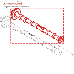 For GWM POER H8 Intake Camshaft Assembly 1006100AED61