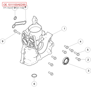 For GWM POER Passenger Pickup King Kong Oil Pump Assembly 1011100AED95
