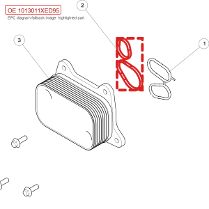 For GWM POER Wingle 7 Engine Oil Cooler Seal Ring 1013011XED95