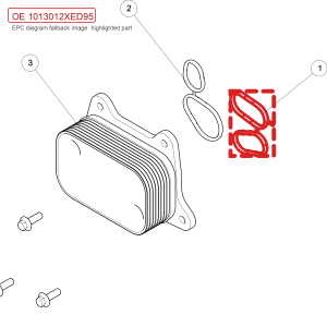 For GWM POER Wingle 7 Oil Cooler Seal Ring 1013012XED95