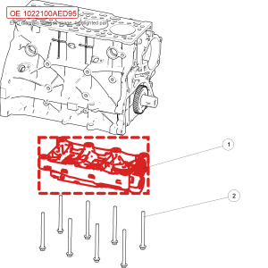 For GWM POER Passenger Pickup Balance Shaft Assembly 1022100AED95