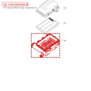 For GWM POER Passenger Pickup Air Filter Lower Housing 1109105XPW01B