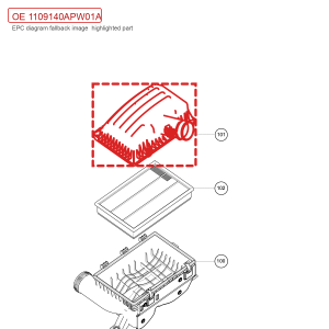For GWM POER Passenger Pickup Air Filter Upper Housing 1109140APW01A