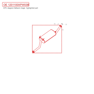 For GWM POER Exhaust Muffler Assembly 1201100XPW03B