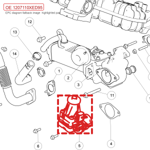For GWM POER Wingle 7 EGR Valve 1207110XED95