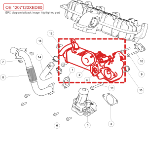 For GWM POER Passenger Pickup EGR Cooler Assembly 1207120XED80