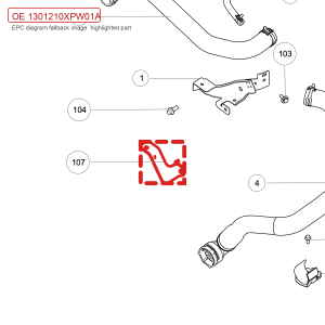 For GWM POER Radiator Support Bracket Passenger Pickup 1301210XPW01A