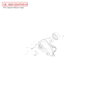 For GWM POER Transfer Case Assembly 1800100XPW51A