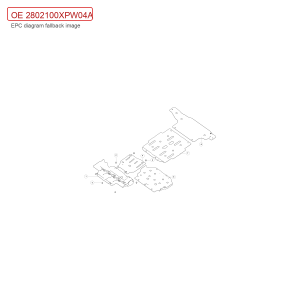 For GWM POER Steering Gear Lower Guard Plate 2802100XPW04A