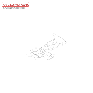 For GWM POER Engine Under Shield 2802101XPW01C