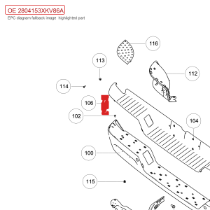 For GWM POER Left Blind Spot Radar Bracket 2804153XKV86A