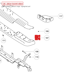 For GWM POER Right Blind Spot Radar Bracket 2804154XKV86A