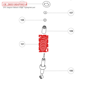 For GWM POER Front Suspension Coil Spring 2905106XPW01A