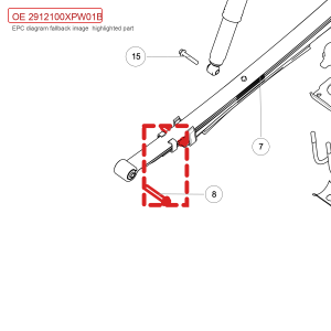 For GWM POER Leaf Spring Front Pin Rear Suspension 2912100XPW01B