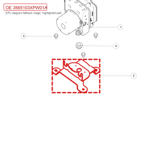 For GWM POER Passenger Pickup Vehicle Stability Control Unit Bracket 3565103XPW01A