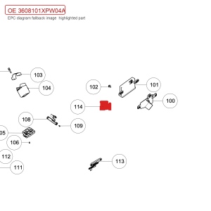 For GWM POER Smart Key Assembly 3608101XPW04A