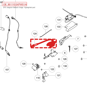 For GWM POER Passenger Pickup Nitrogen Oxygen Sensor 3611103XPW01A