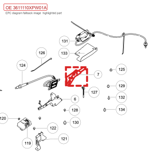 For GWM POER Passenger Pickup Nitrogen Oxygen Sensor Bracket 3611110XPW01A